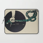 The strangling of a poisonous snake, representing the crushing colour lithograph G. Dorival 1918 Laptop Sleeve Gallery Image 1