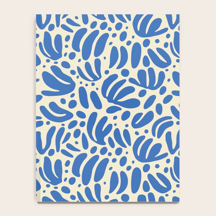 Abstract blue nature leaf shape art pattern Notebook Gallery Image 4