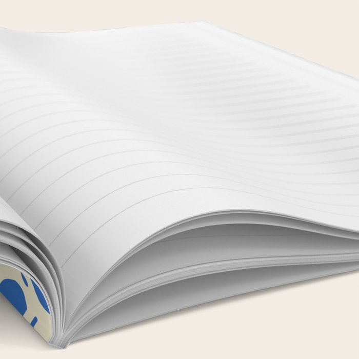 Abstract blue nature leaf shape art pattern Notebook Gallery Image 2