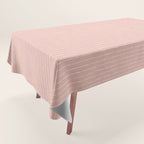Lines (Blush Pink) Tablecloth Gallery Image 1