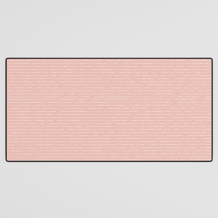 Lines (Blush Pink) Desk Mat Gallery Image 3
