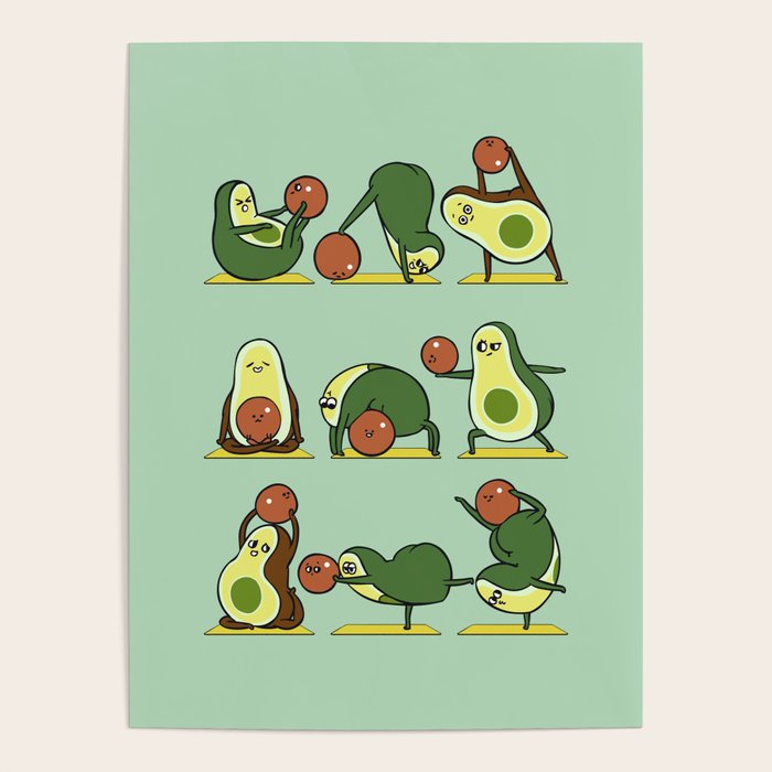 Avocado Yoga With The Seed Poster Gallery Image 1