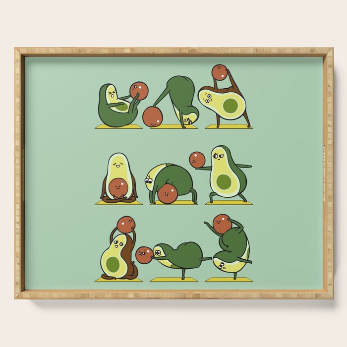 Avocado Yoga With The Seed Serving Tray Gallery Image 1