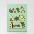 Avocado Yoga With The Seed Stationery Card Gallery Image 2