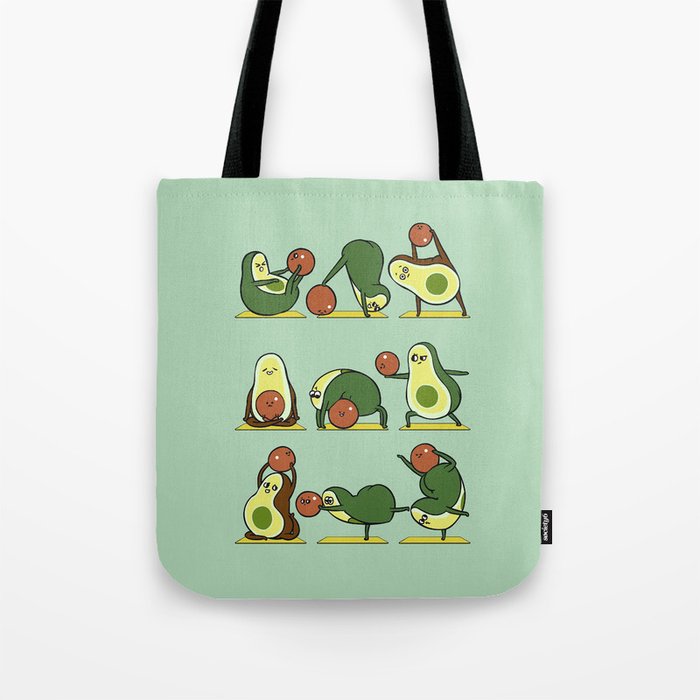 Avocado Yoga With The Seed Tote Bag Gallery Image 1