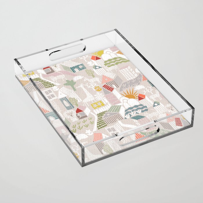 Wild animals hiding in the city Acrylic Tray Gallery Image 1