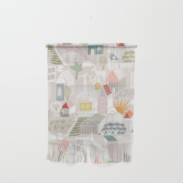 Wild animals hiding in the city Wall Hanging Gallery Image 1