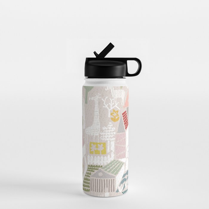Wild animals hiding in the city Water Bottle Gallery Image 1