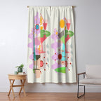 Retro Summer Party Window Curtain Gallery Image 5
