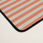 Retro Orange Stripe Pattern Desk Mat Gallery Image 4