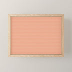 Retro Orange Stripe Pattern Mini Art Print Gallery Image 1