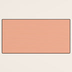 Retro Orange Stripe Pattern Desk Mat Gallery Image 3