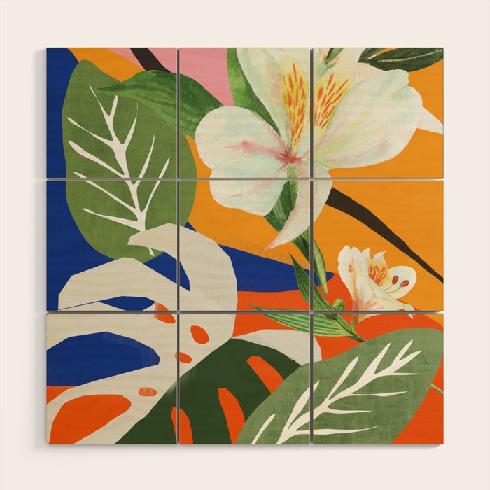 Garden - Abstract Art Wood Wall Art Gallery Image 1