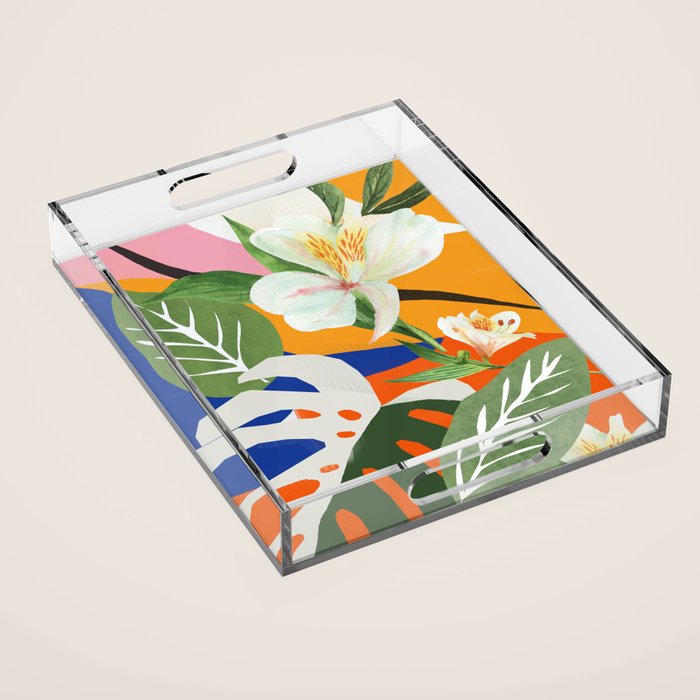 Garden - Abstract Art Acrylic Tray Gallery Image 1