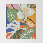 Garden - Abstract Art Throw Blanket Gallery Image 2