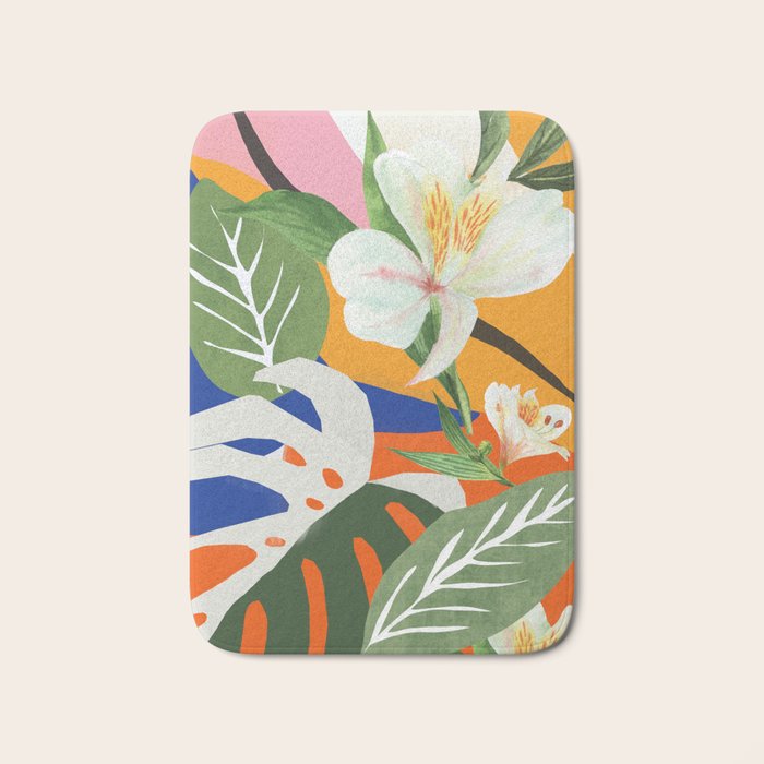Garden - Abstract Art Bath Mat Gallery Image 1