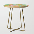 Kittens & Shrooms - Electric on Blue Side Table Gallery Image 1