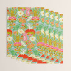 Kittens & Shrooms - Electric on Blue Wrapping Paper Gallery Image 3