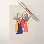 Cat and Plant 66 Wrapping Paper Gallery Image 1