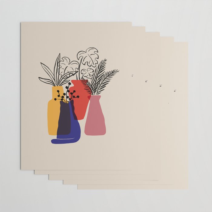 Cat and Plant 66 Wrapping Paper Gallery Image 3