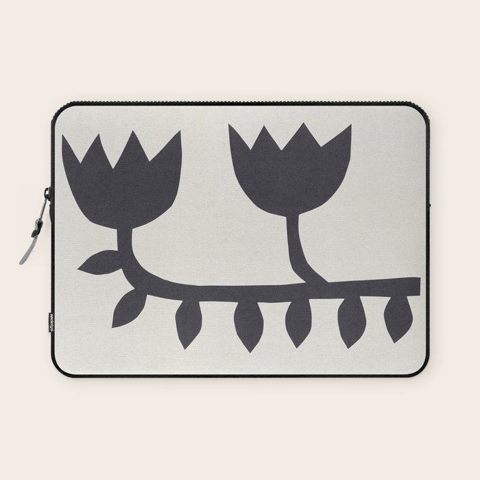 Black Tulips #1 - 3/5 Laptop Sleeve Gallery Image 1