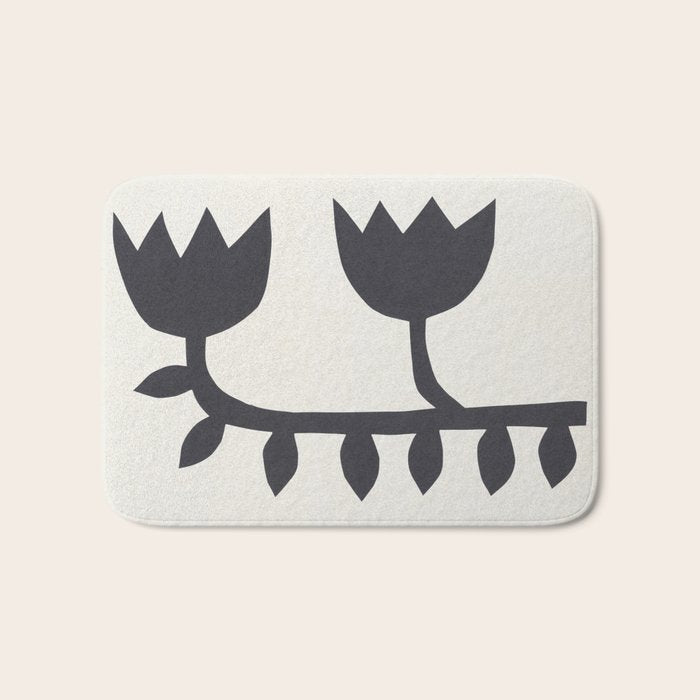 Black Tulips #1 - 3/5 Bath Mat Gallery Image 1