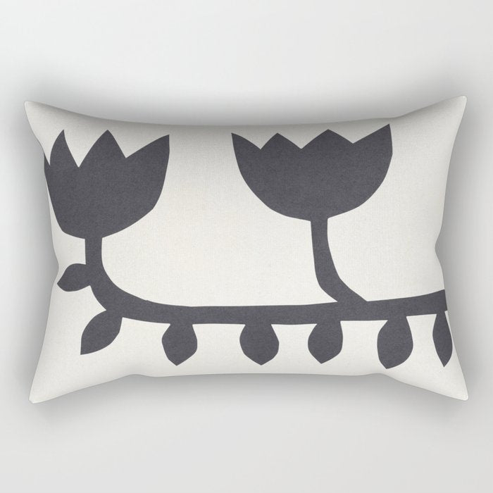 Black Tulips #1 - 3/5 Rectangular Pillow Gallery Image 2