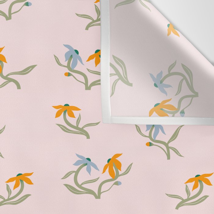 Blush Botanica - Floral Pattern Wall Tapestry Gallery Image 3