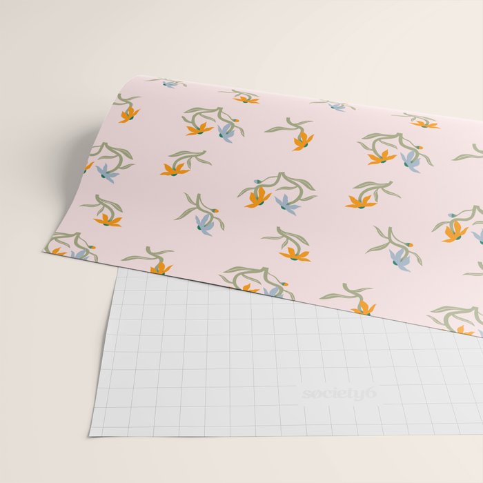 Blush Botanica - Floral Pattern Wrapping Paper Gallery Image 2