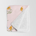 Blush Botanica - Floral Pattern Throw Blanket Gallery Image 3