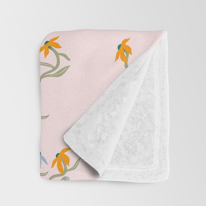 Blush Botanica - Floral Pattern Throw Blanket Gallery Image 3