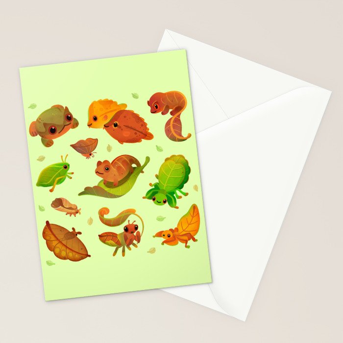 Leaf mimics Stationery Card Gallery Image 2