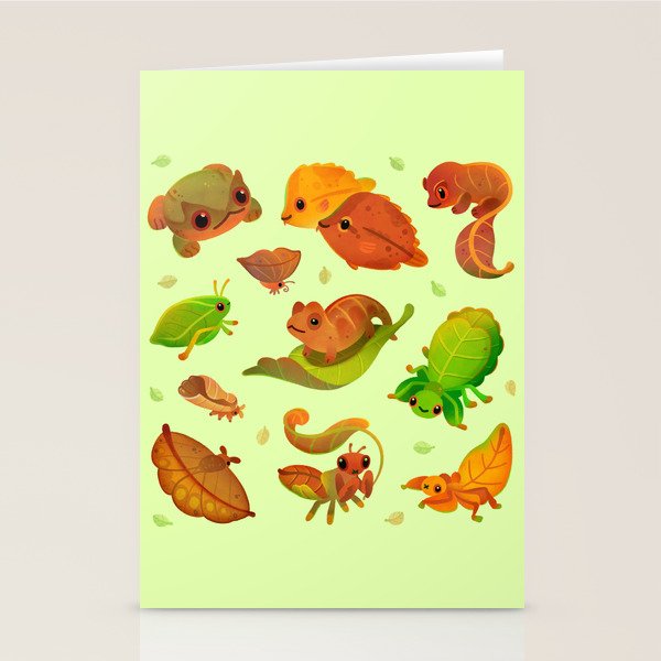 Leaf mimics Stationery Card Gallery Image 2