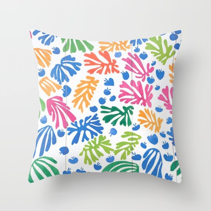 The Parakeet and the Mermaid by Henri Matisse Throw Pillow Gallery Image 6