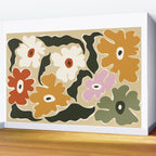 Retro abstract floral  Wall Mural Gallery Image 2