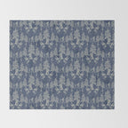 Navy Blue Bigfoot & Friends Throw Blanket Gallery Image 2