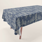 Navy Blue Bigfoot & Friends Tablecloth Gallery Image 1