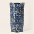 Navy Blue Bigfoot & Friends Travel Mug Gallery Image 1