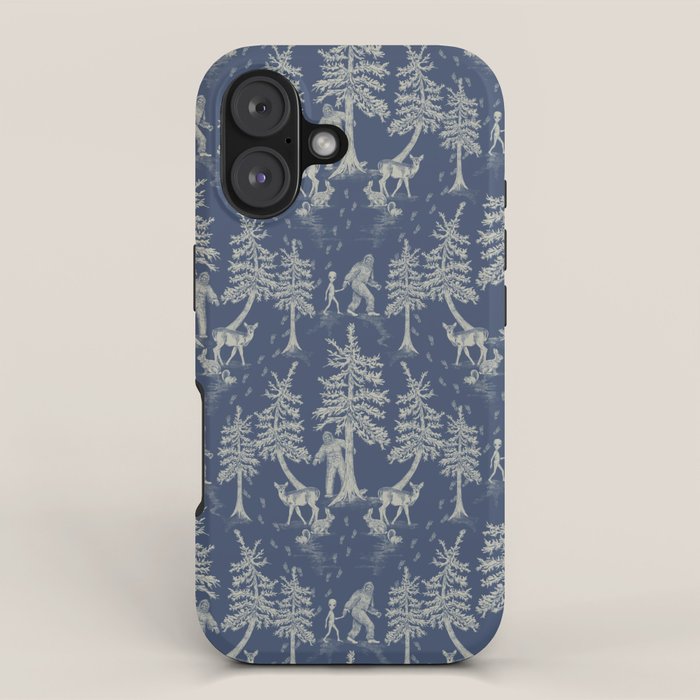 Navy Blue Bigfoot & Friends iPhone Case Gallery Image 1