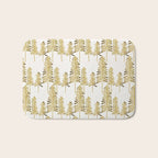 Pine Trees - Gold Palette Bath Mat Gallery Image 1