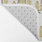 Pine Trees - Gold Palette Bath Mat Gallery Image 2