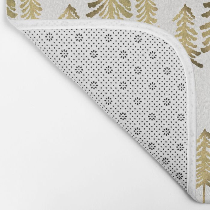 Pine Trees - Gold Palette Bath Mat Gallery Image 2