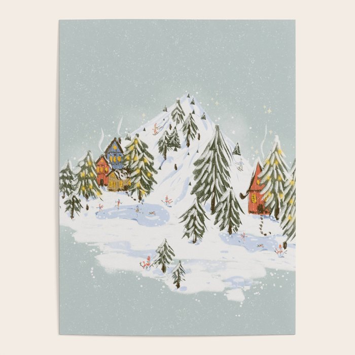 Winter wonderland illustration  Poster Gallery Image 4