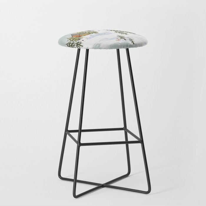 Winter wonderland illustration  Stool Gallery Image 1