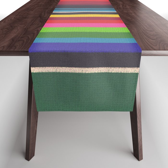 Folk abstract pattern #6 Table Runner Gallery Image 1