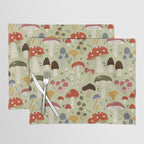 Whimsical Forest Mushrooms Pattern Placemat Gallery Image 1
