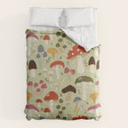 Whimsical Forest Mushrooms Pattern Comforter Gallery Image 6