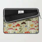 Whimsical Forest Mushrooms Pattern Laptop Sleeve Gallery Image 2