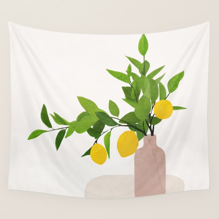 Lemon Branches III Wall Tapestry Gallery Image 4