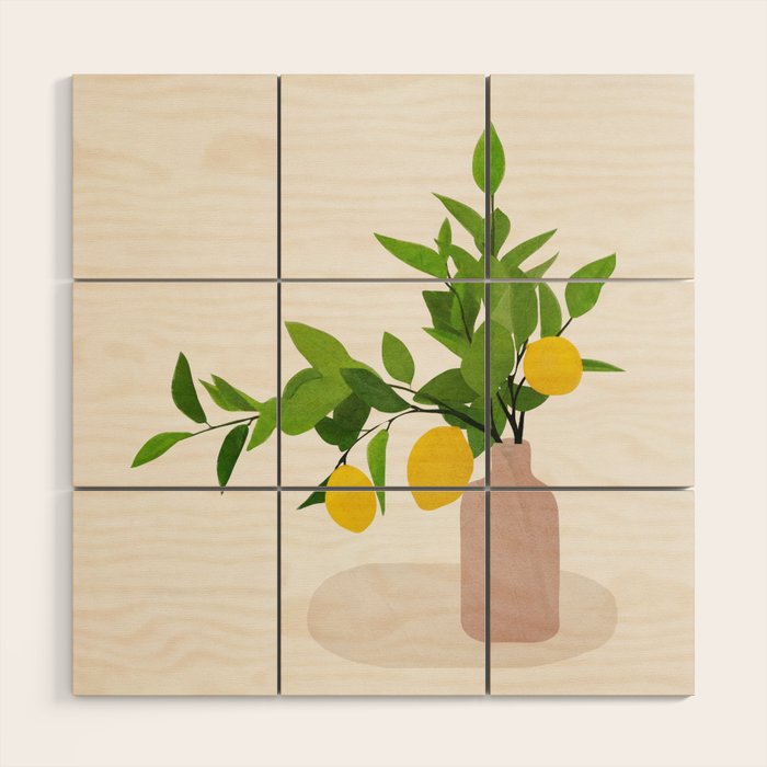 Lemon Branches III Wood Wall Art Gallery Image 1